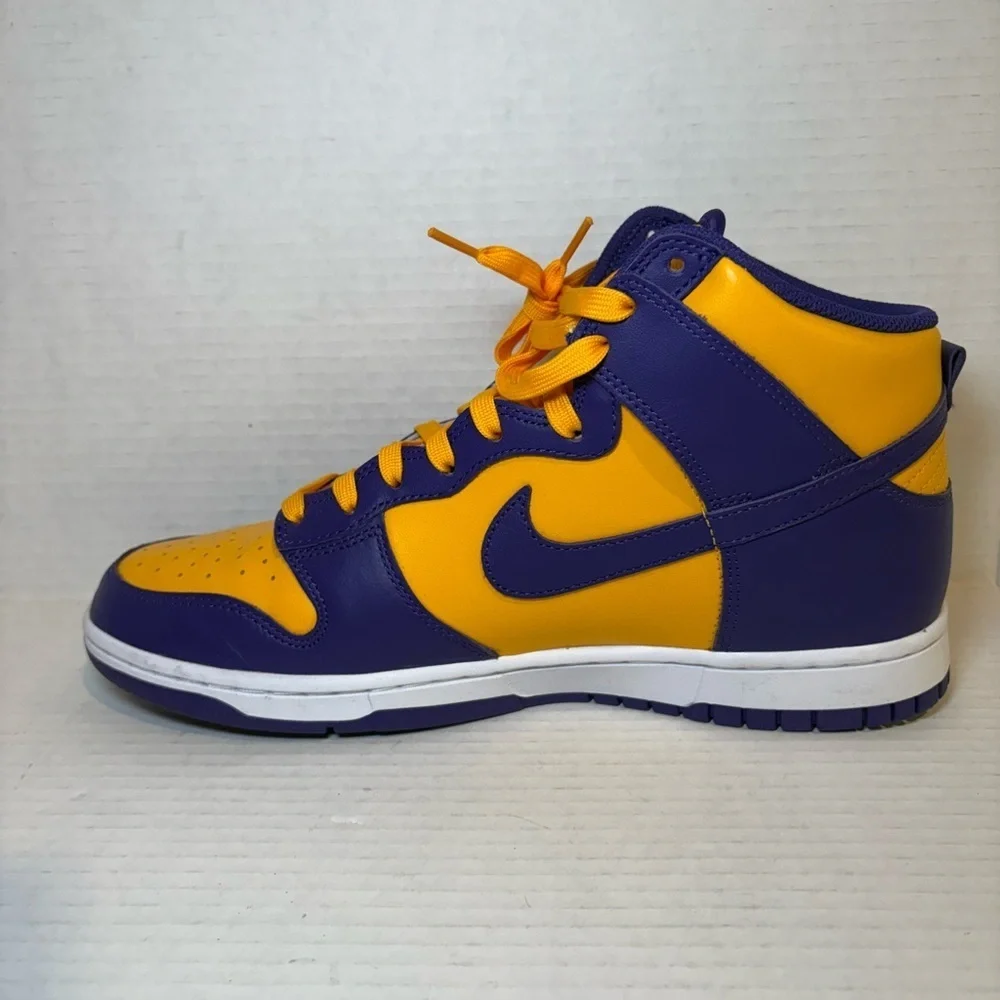 Nike Dunk High Retro Purple Yellow Lakers Purple DD1399-500 LSU